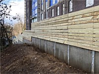 <b>Horizontal Pressure Treated Wood Fence at Columiba Hills</b>